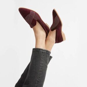 NEW Everlane The Velvet Modern Loafer Burgundy 5 Embroidered Limited Edition